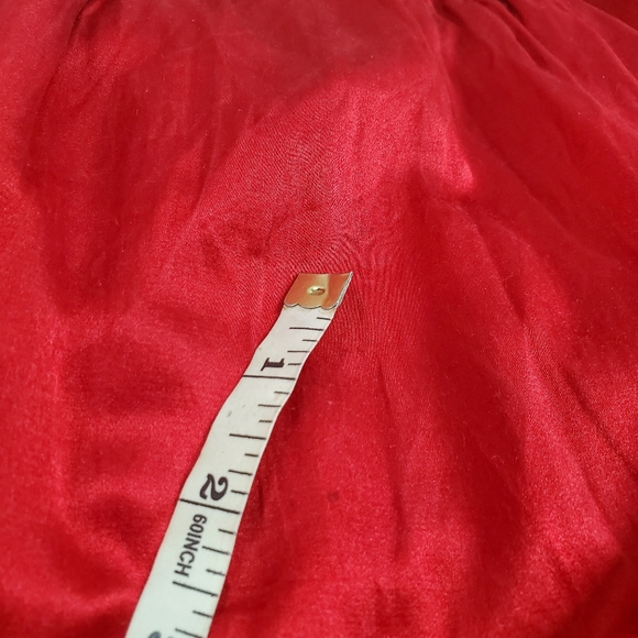 XXI Forever 21 Silk Red Floral Dress - Picture 10 of 13